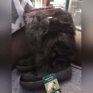 Oscar Italian made real fur boots